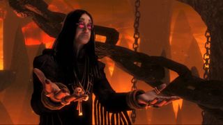 Ozzy Osbourne as the Guardian of Metal in Brutal Legend.