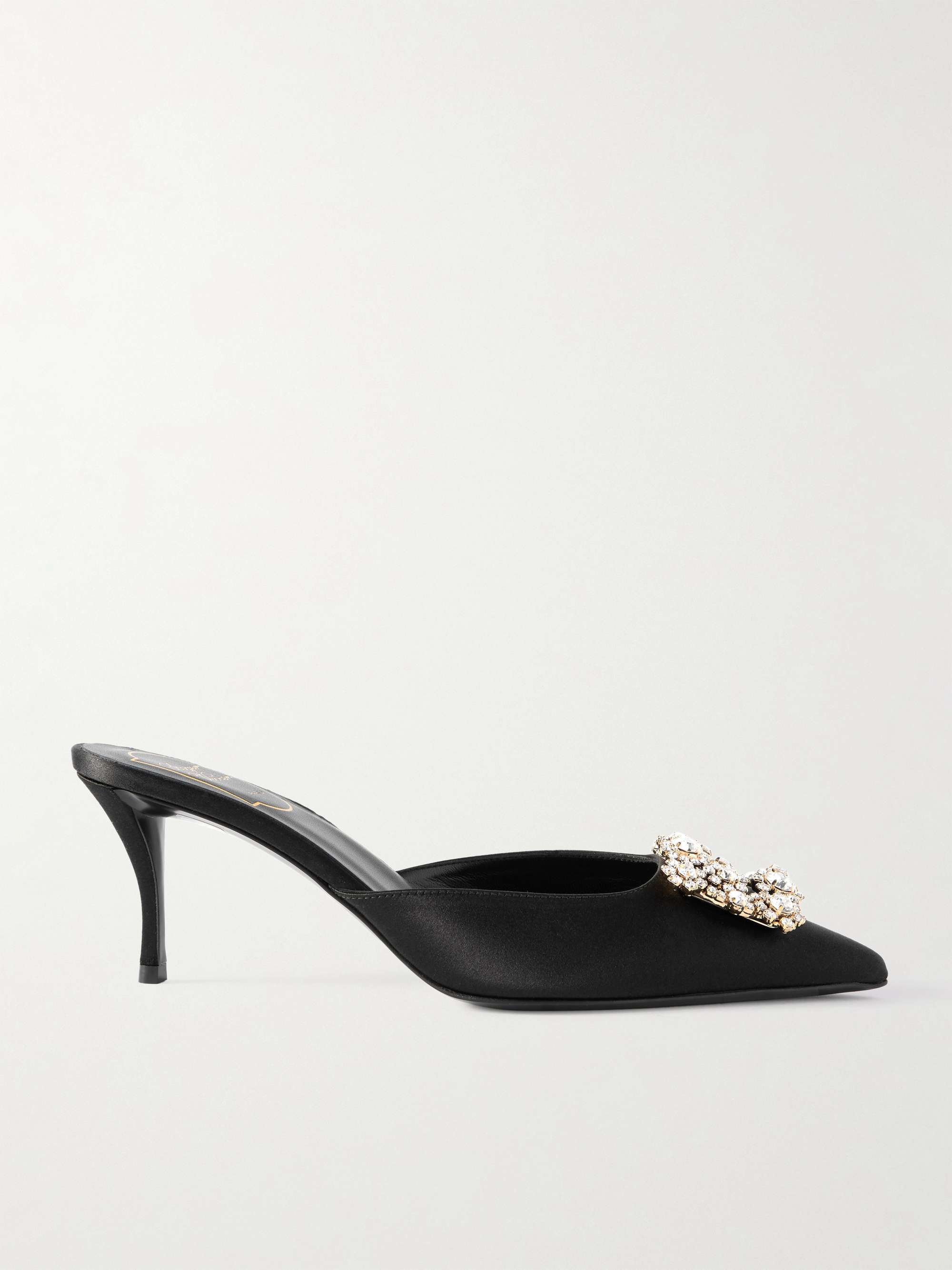 Efflorescence 65 Embellished Satin Mules