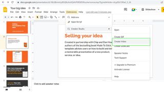 How to convert Google Slides to a video