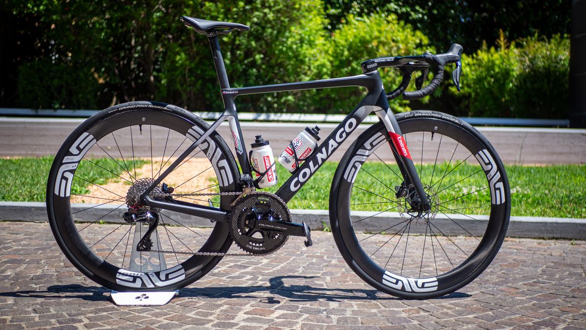 Tadej Pogacar&#039;s Colnago V4RS at the 2024 Tour de France 