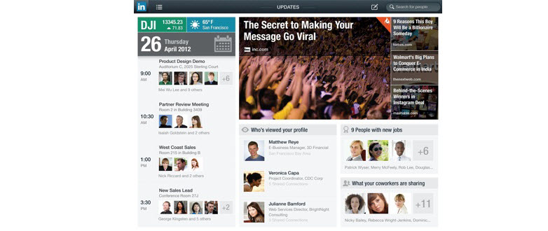LinkedIn launches on iPad