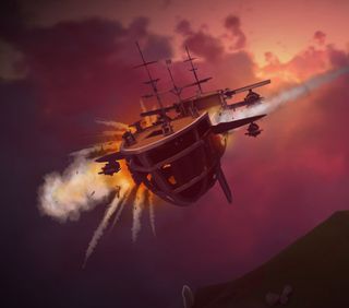 Worlds Adrift ship shot