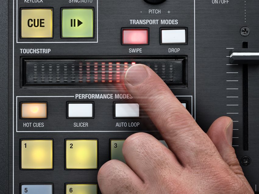 Touchstrip control is key to Twitch's front panel.