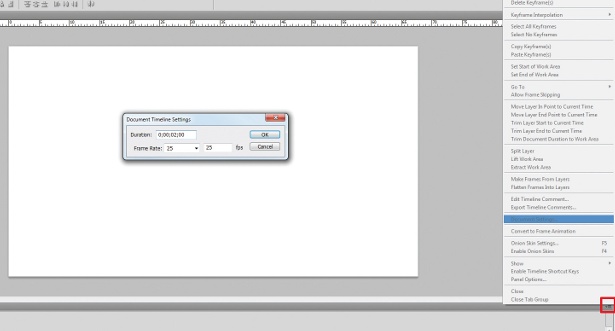 animation in Photoshop: step 3