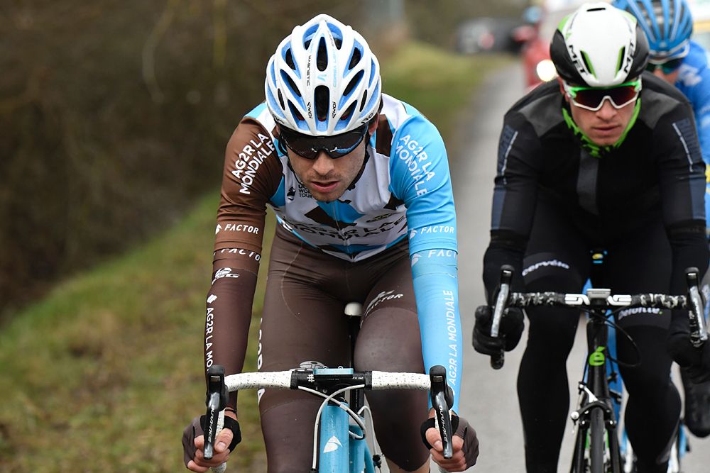Pierre Latour (AG2R La Mondiale) on the attack in Paris-Nice