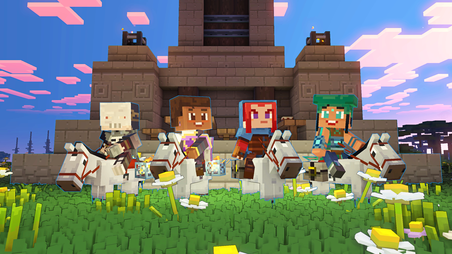 Captura de tela do Minecraft Legends do programa Xbox Developer_Direct.