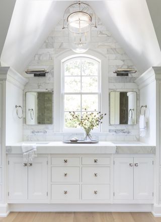 bathroom chandelier ideas modern glass pendant chandelier by Marie Flanigan Interiors