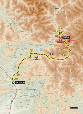 2013 Critérium du Dauphiné stage 8 map