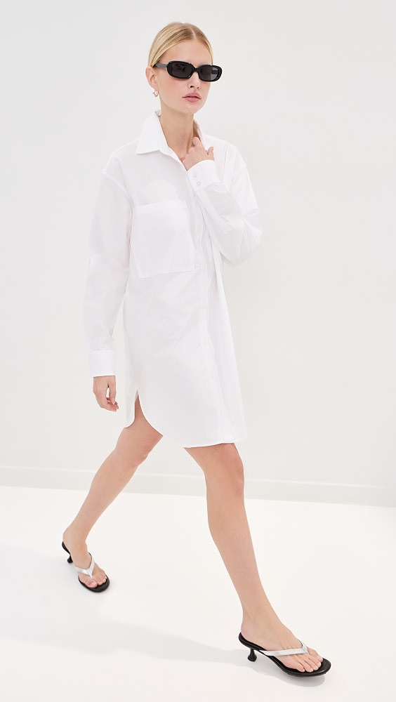 Francesca Shirt Dress - White
