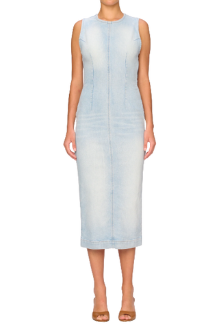 DL961 Esme Denim Dress Midi | Lt. Fountain (Was $279) 