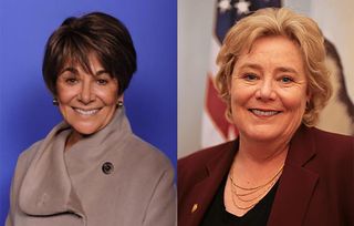 Reps. Anna Eshoo (l.) and Zoe Lofgren