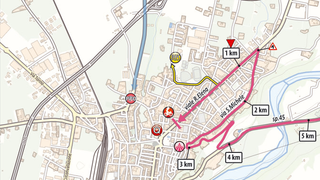 Map of Giro d'Italia stage 3 finish
