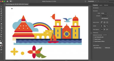 Adobe Illustrator transform and edit artwork tutorial