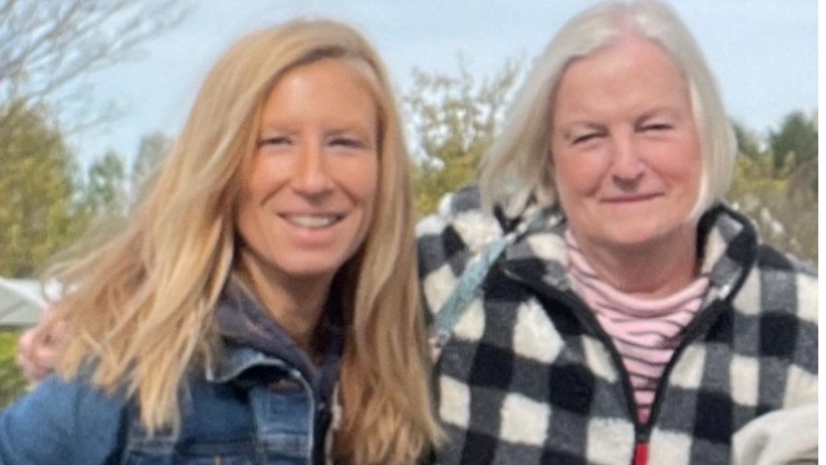 Amanda with her mom