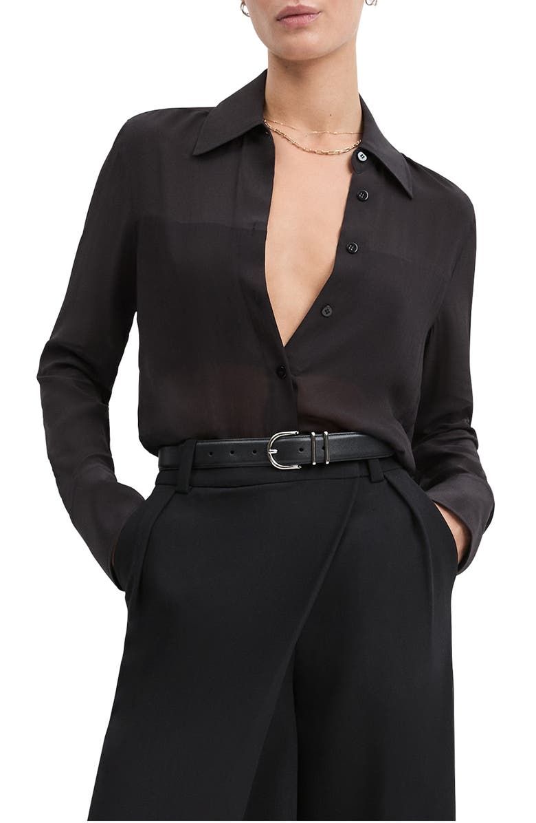 The Sheer Sophistication Button-Up Shirt