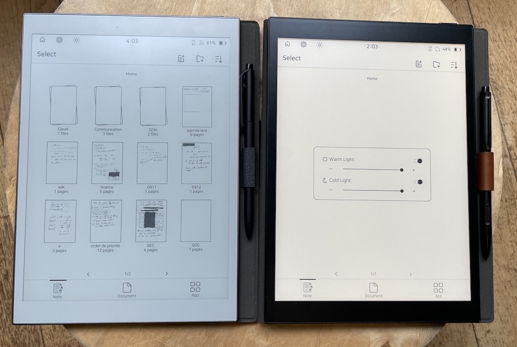 Paperslate Pro - Bloc-Note Numérique Étanche - Écran E Ink 64 Go - Rétroéclairage - Compatible Apps