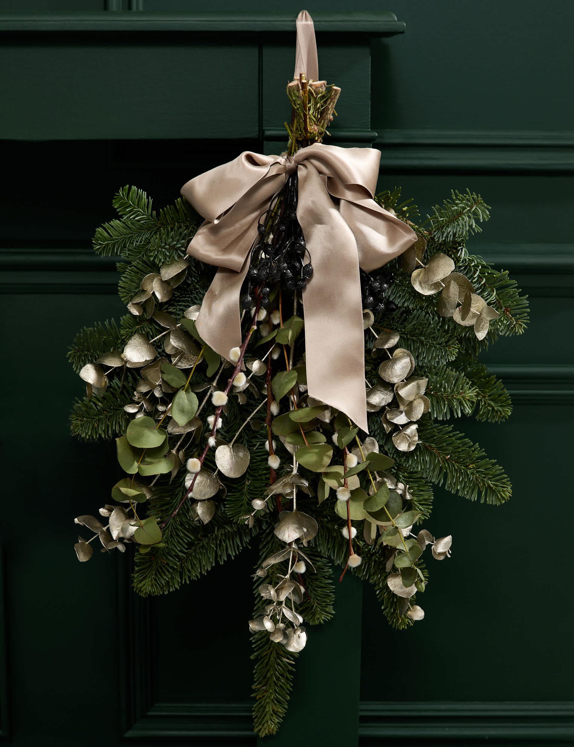 Festive Natural Door Swag