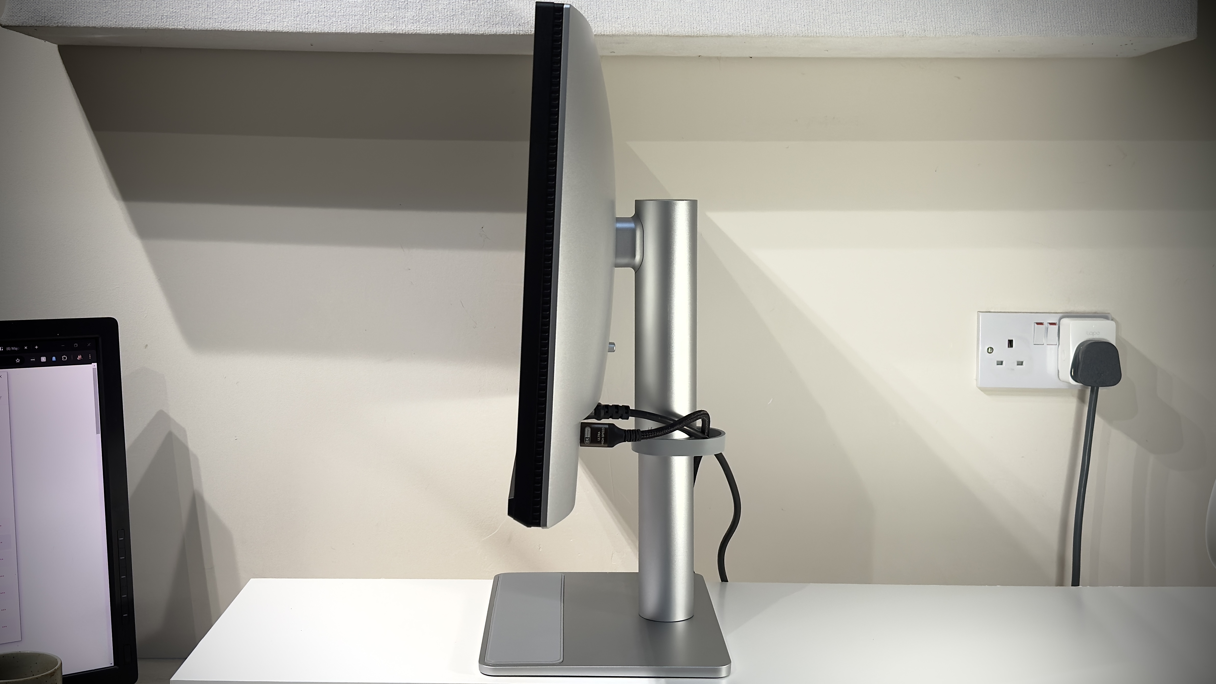 The BenQ MA270U monitor on a desk