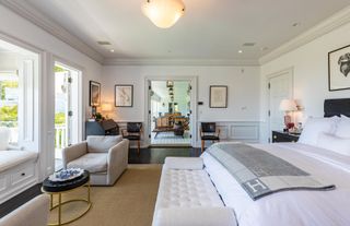 Bedroom at Rob Lowe's mansion