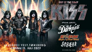 Poster for Kiss gig in Norway, July 2023
