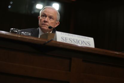 Jeff Sessions testifies before the Senate Intelligence Committee