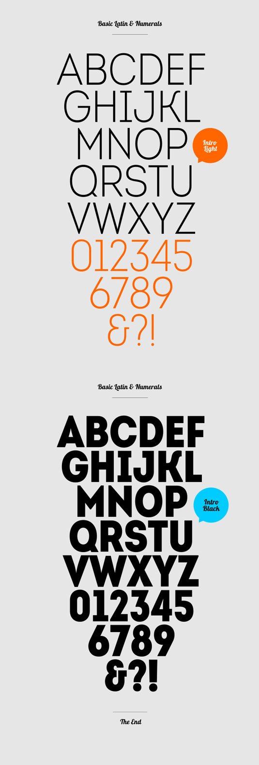 Free font: Intro Condensed