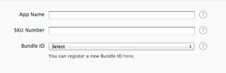 Adding a name to your application within iTunes Connect
