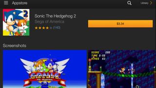 Sonic on Amazon app store