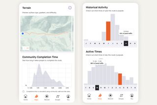 Image shows Strava's new trail and gravel riding features