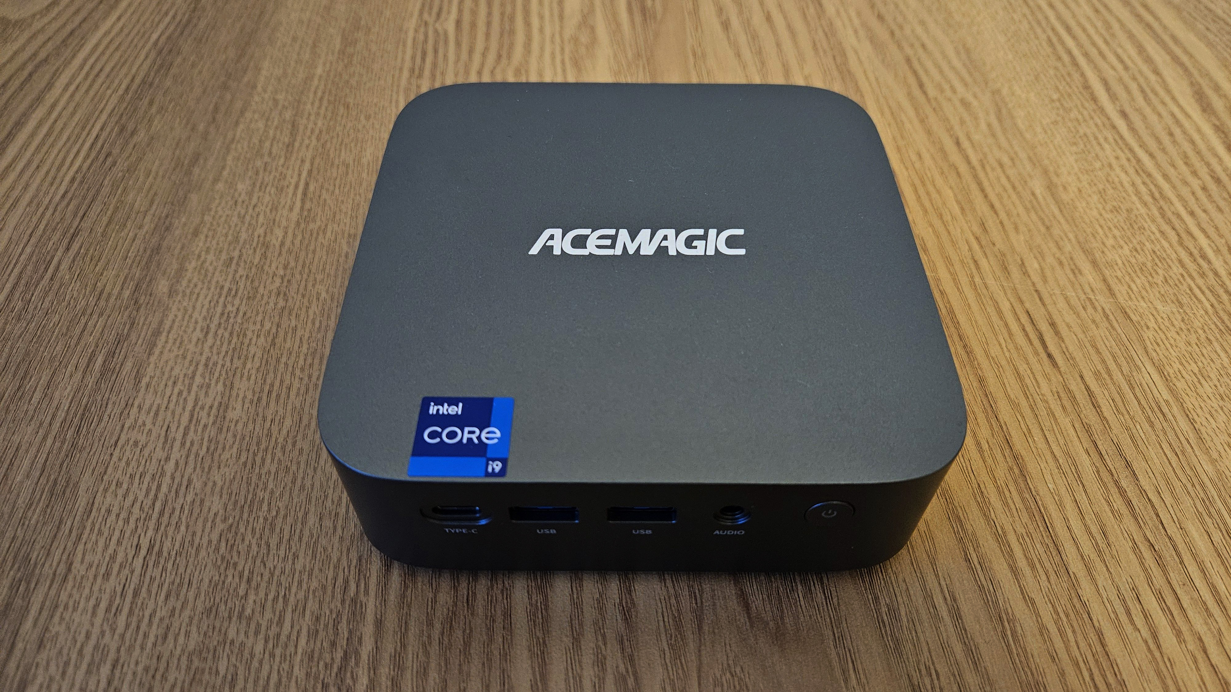 The Acemagic Matrix Mini M1 on a desk