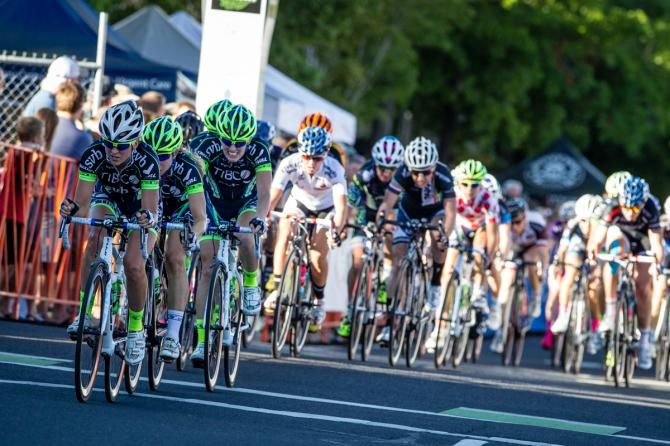 TIBCO leads with one lap to go.
