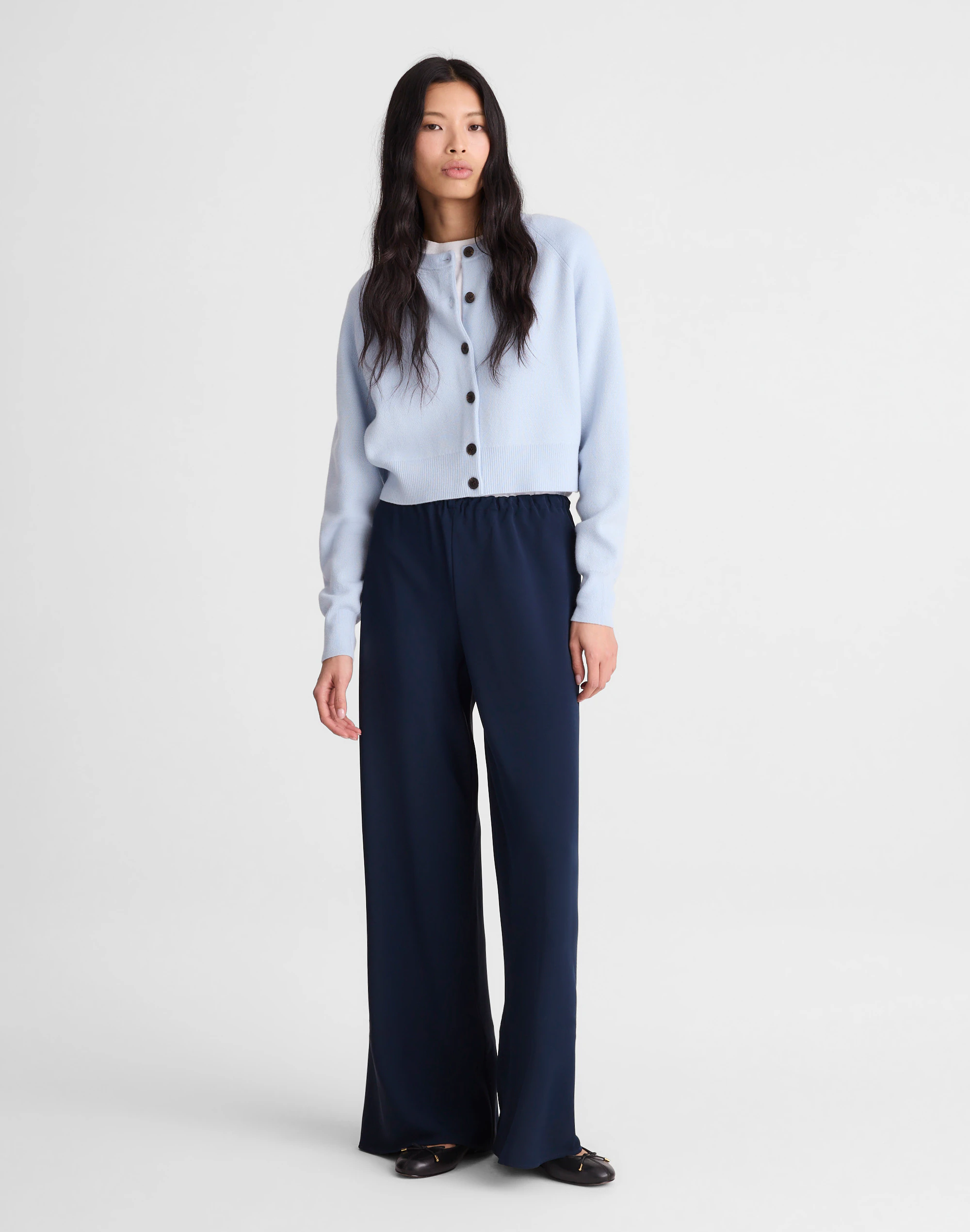 Pull-On Pants in Crepe