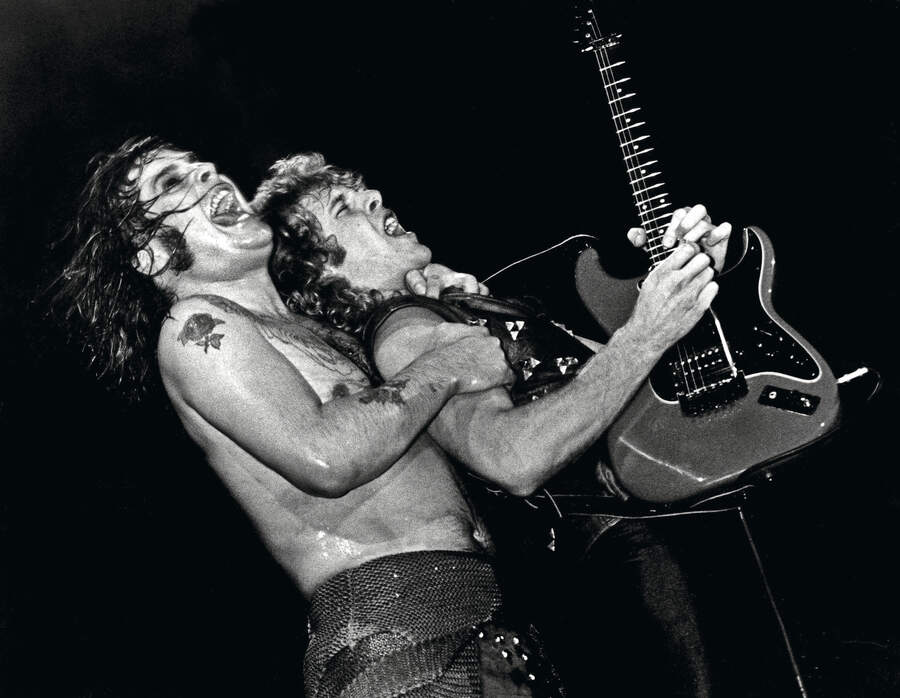 Bad Gillis onstage with Ozzy Osbourne