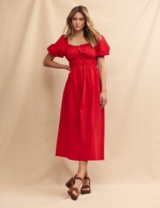 Nobody's Child + Red Kurtis Midi Dress