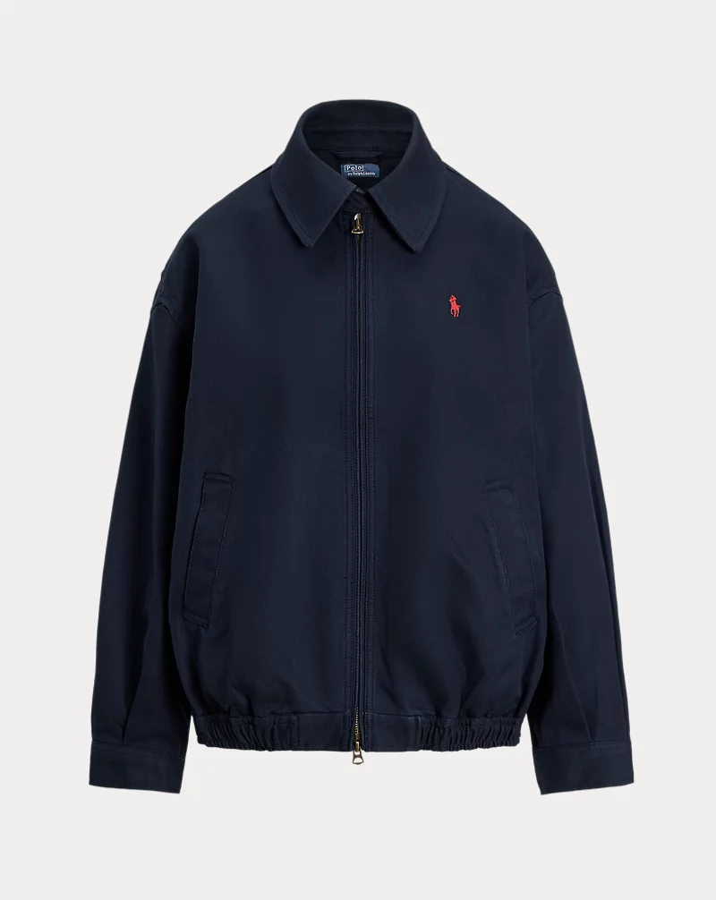 Oversized Cotton Windbreaker