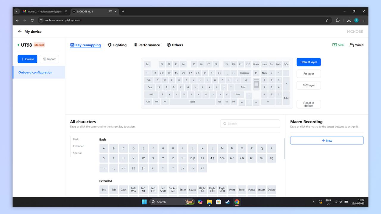 McHose M Hub online software