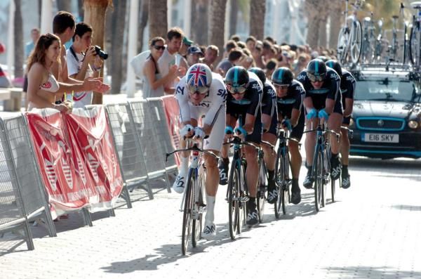 Bradley Wiggins and Sky had a torrid time of it, and could only finish 20th.