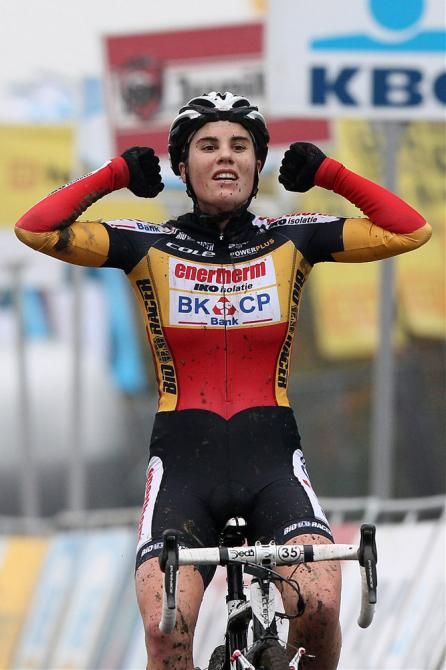 Sanne Cant (Enertherm-BKCP) is victorious at Superprestige Gavere