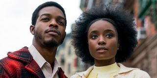 Kiki Layne and Stephan James in If Beale Street Could Talk