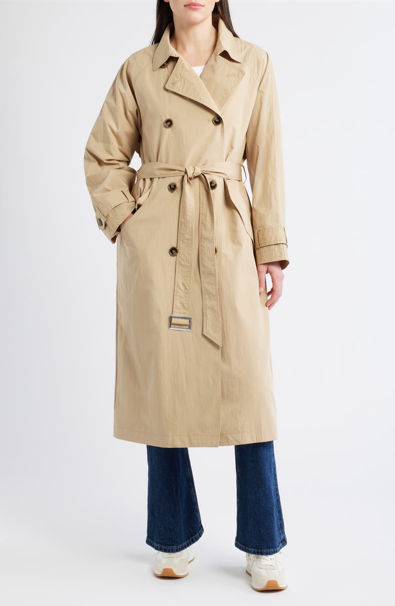 Long Double Breasted Trench Coat