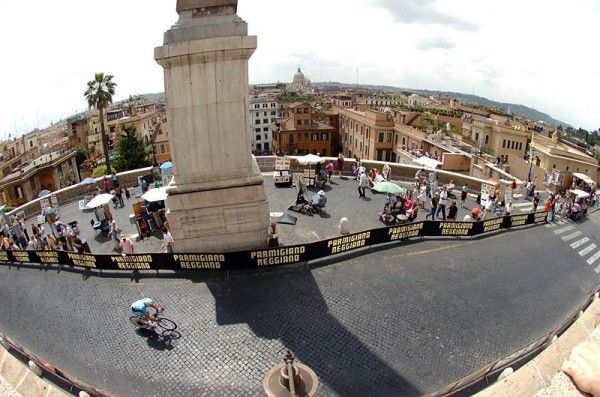 Riders early in the day were able to take advantage of dry streets.