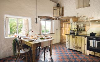 rustic kitchen in a country cottage