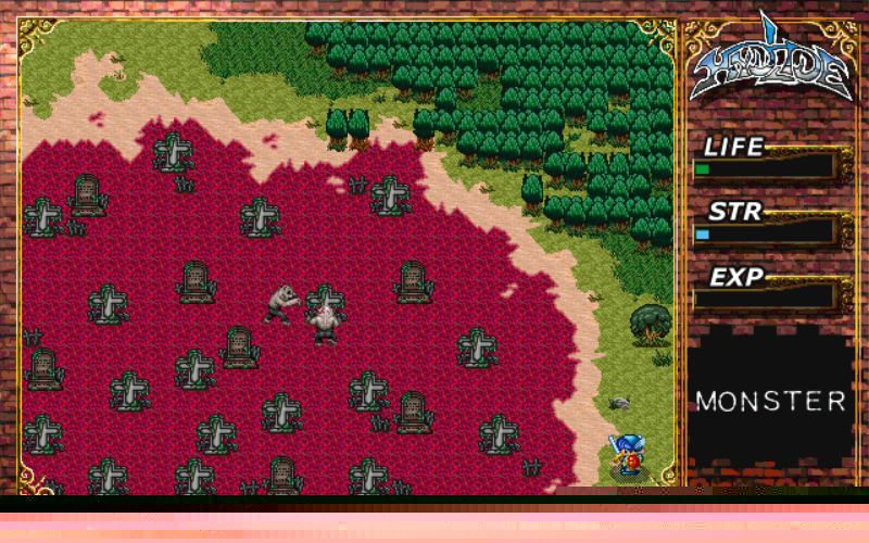 Hydlide, a classic PC JRPG
