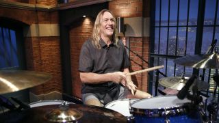 Danny Carey performs on Late Night With Seth Meyers
