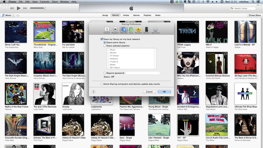 35. Use Home Sharing to share your iTunes library
