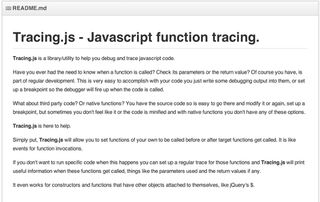 Tracing.js answers the frequently muttered question 'what the hell happened there?'