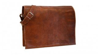 14 Leather messenger bag for laptops