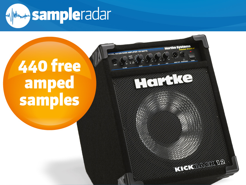 The drum samples were sent through a Hartke Kickback amp.