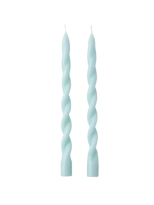Barley Twist Taper Candles (Set of 2)