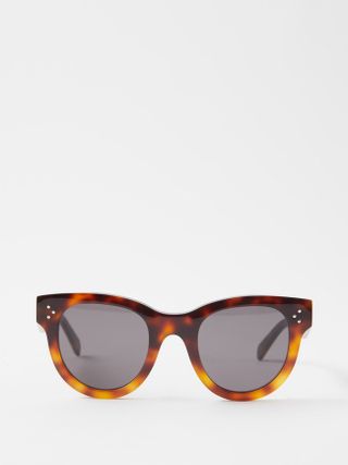 Round Tortoiseshell-acetate Sunglasses